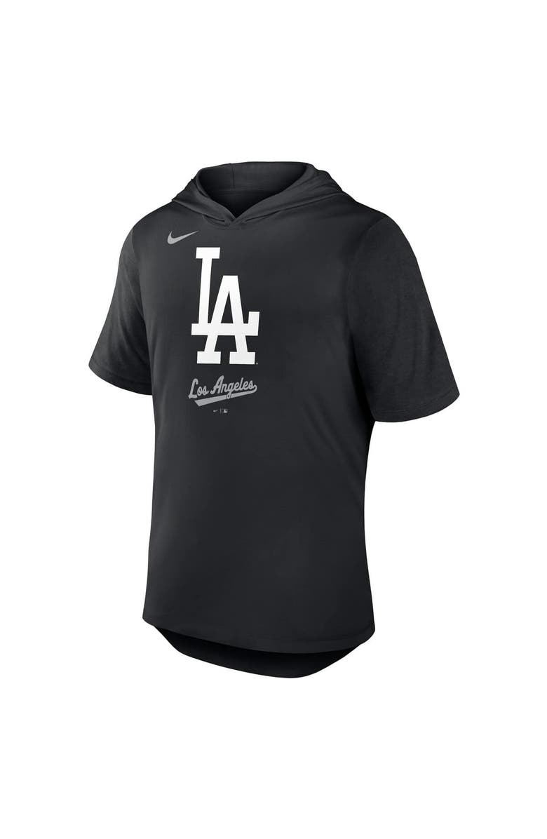Nike Men's Nike Black Los Angeles Dodgers Tri-Blend Hoodie T-Shirt, Alternate, color, 