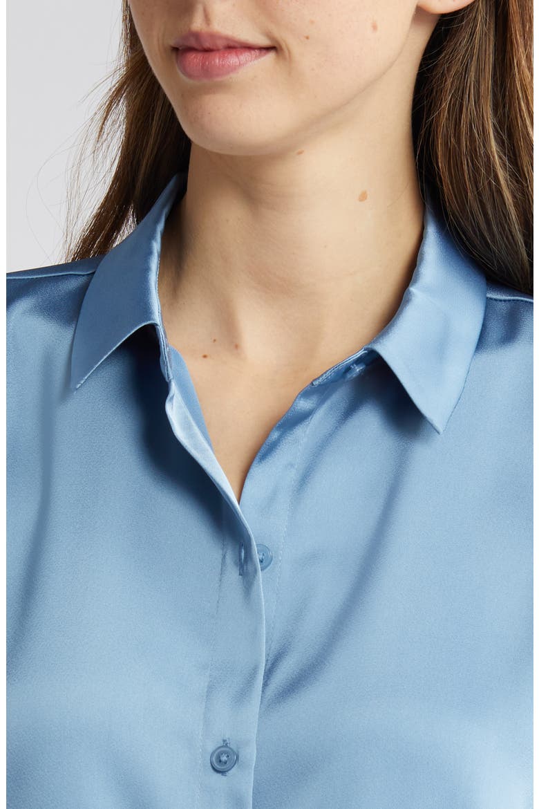 Button-Up Shirt, Alternate, color, SHADOW BLUE