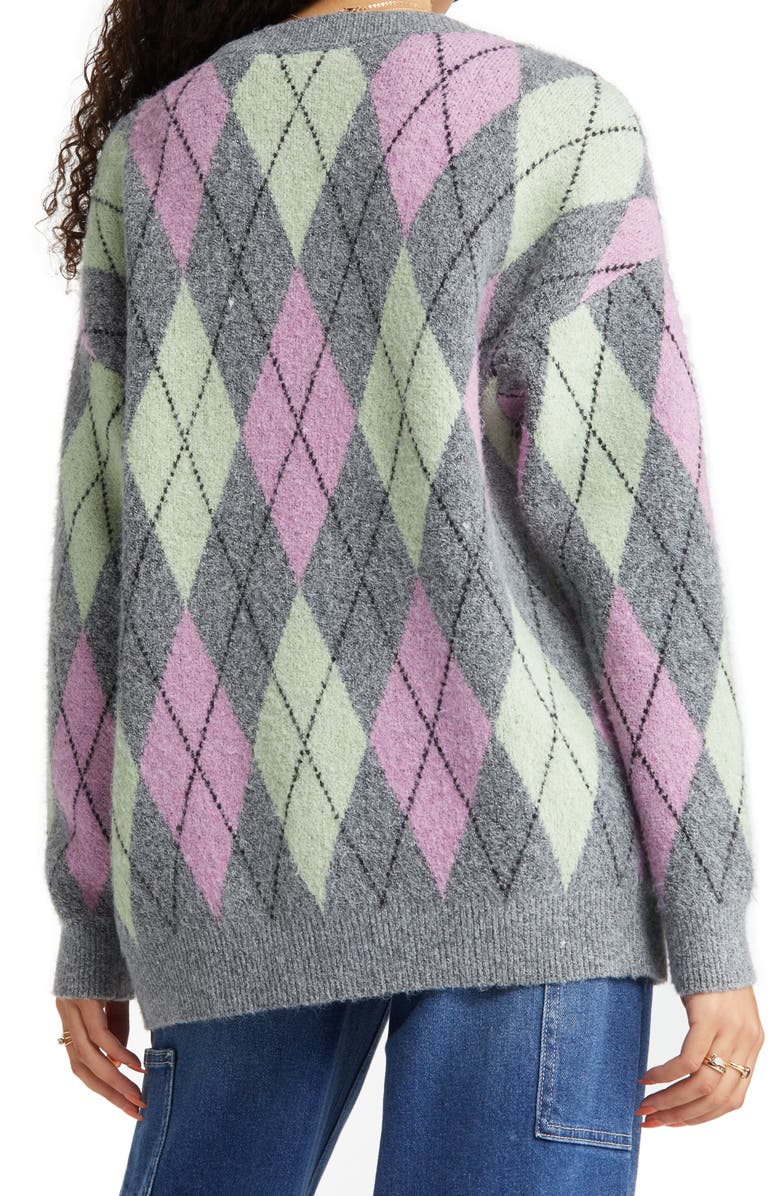 BP. Women's Oversize Pattern Cardigan, Alternate, color,