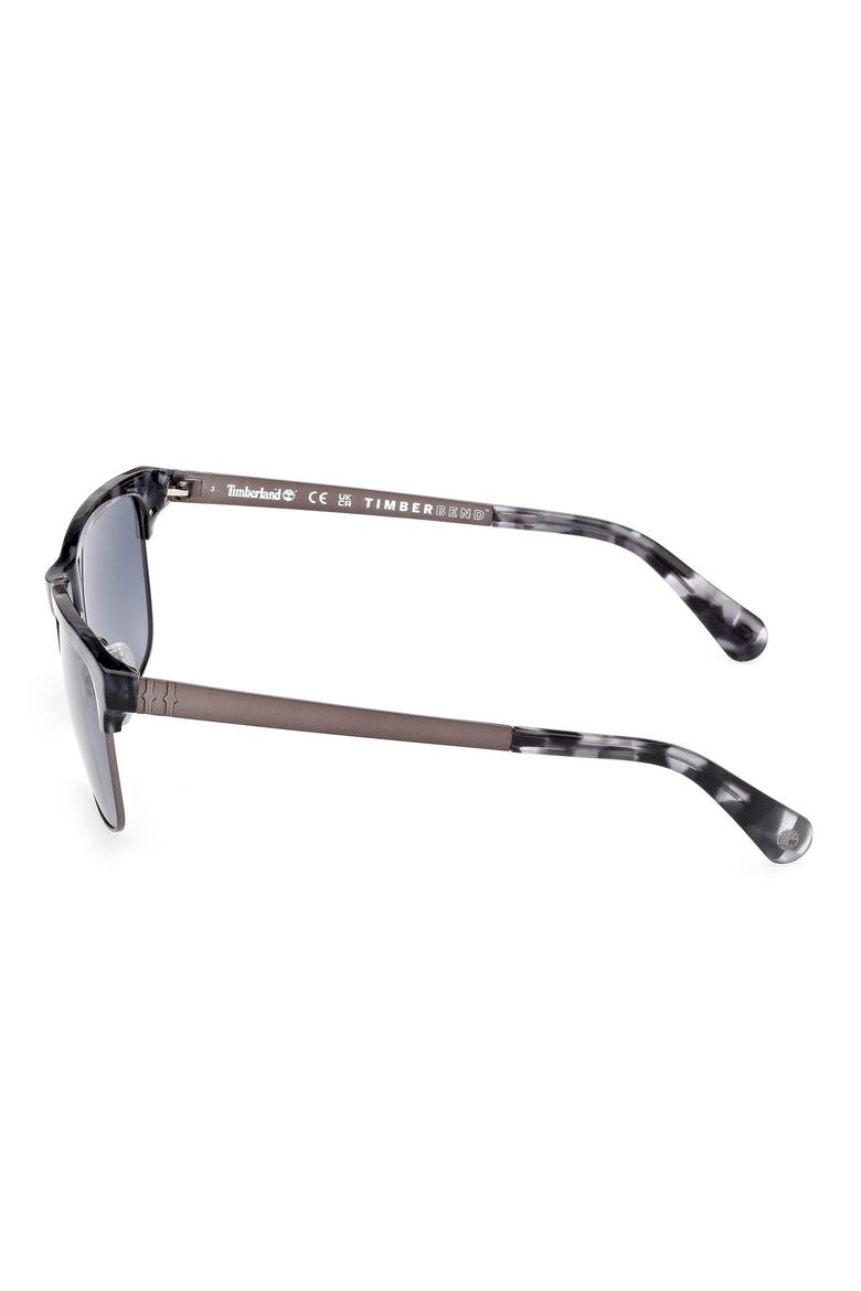 60mm Sunglasses, Alternate, color, DARK HAVANA / SMOKE POLARIZED
