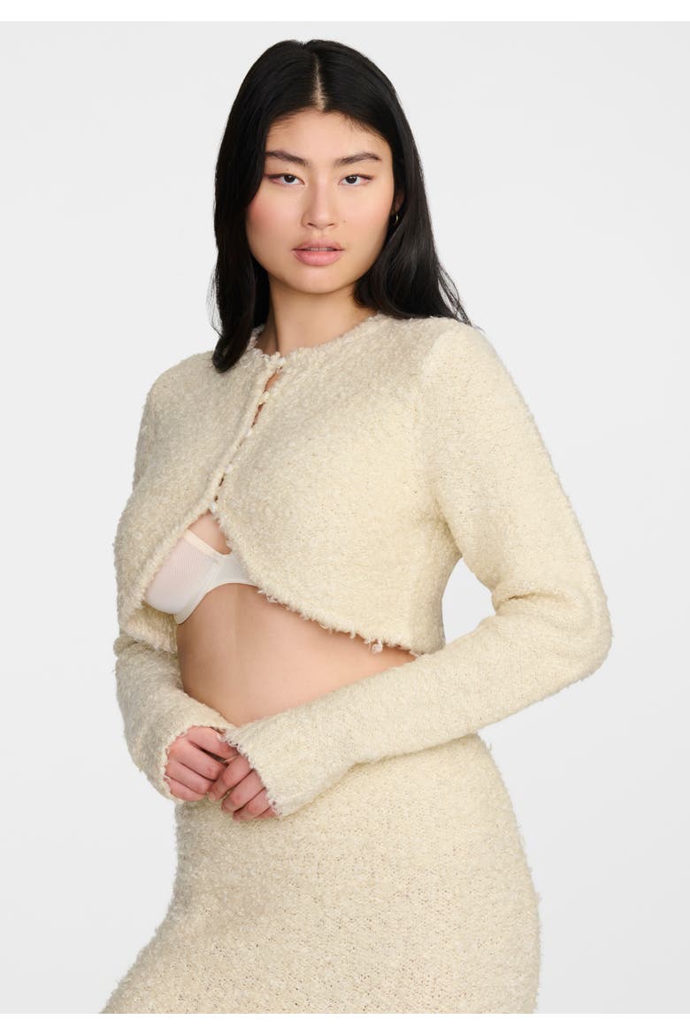 The Baby Cardigan  Boucle, Alternate, color, CREAM