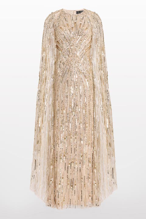 Elio Sequin-Embellished Maxi Dress