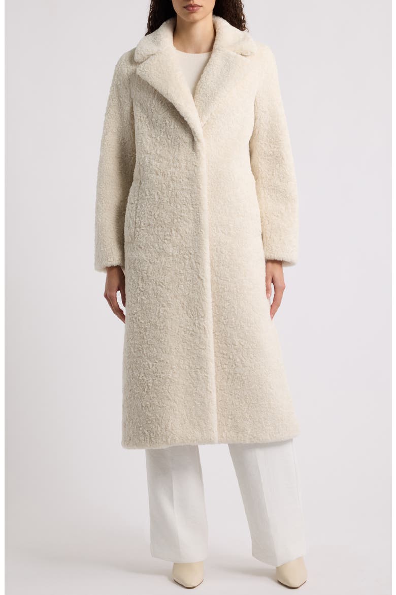 Faux Fur Coat, Alternate, color, CREAM
