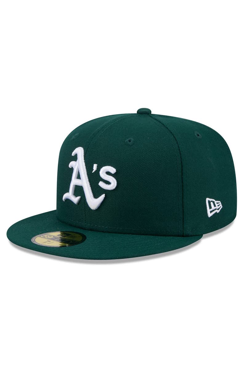 New Era Men's New Era Green Athletics 2025 Jackie Robinson Day 59FIFTY Fitted Hat, Alternate, color,