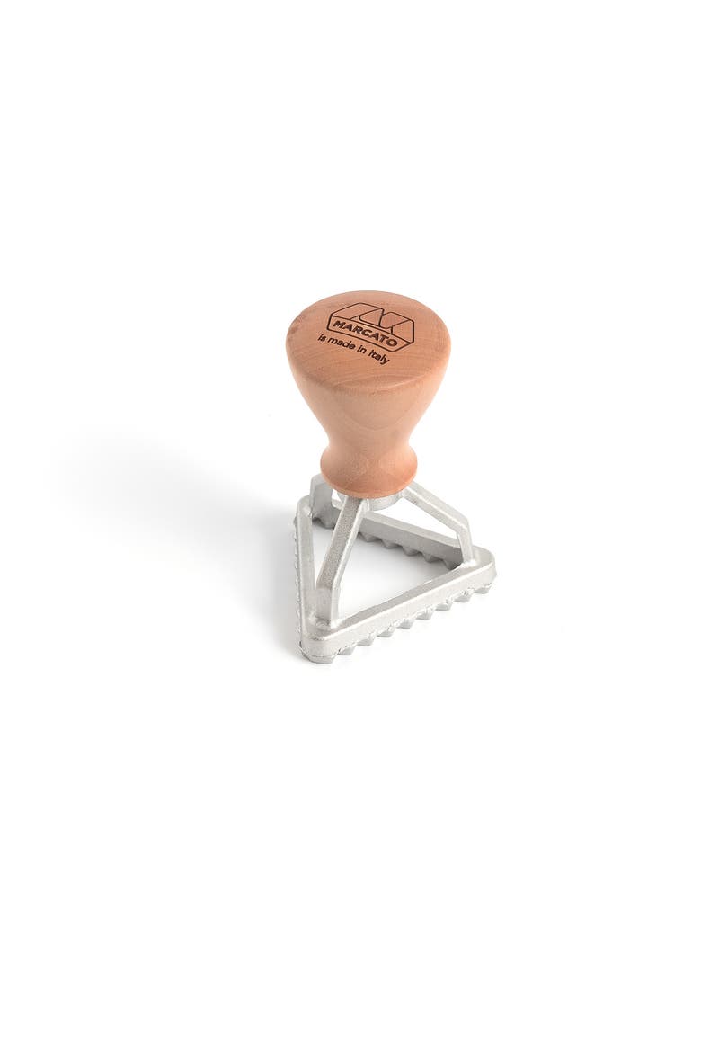 Classic Ravioli Maker Stamp, Triangle, 2-Inch, Main, color, Silver