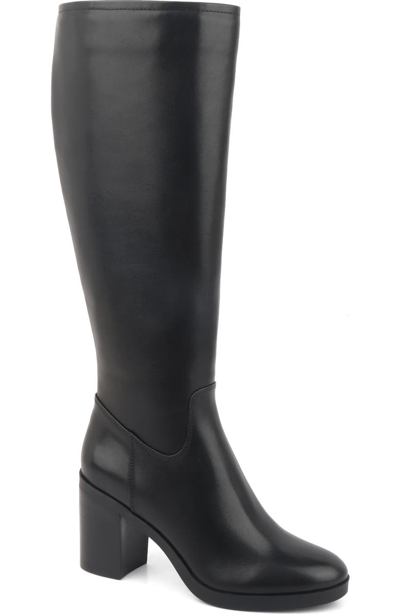 Kenneth Cole New York Veronica Knee High Boot, Main, color, Black Leather