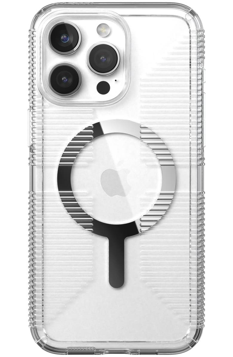 Speck Gemshell Grip MagSafe Case for Apple iPhone 15 Pro Max, Alternate, color, Clear