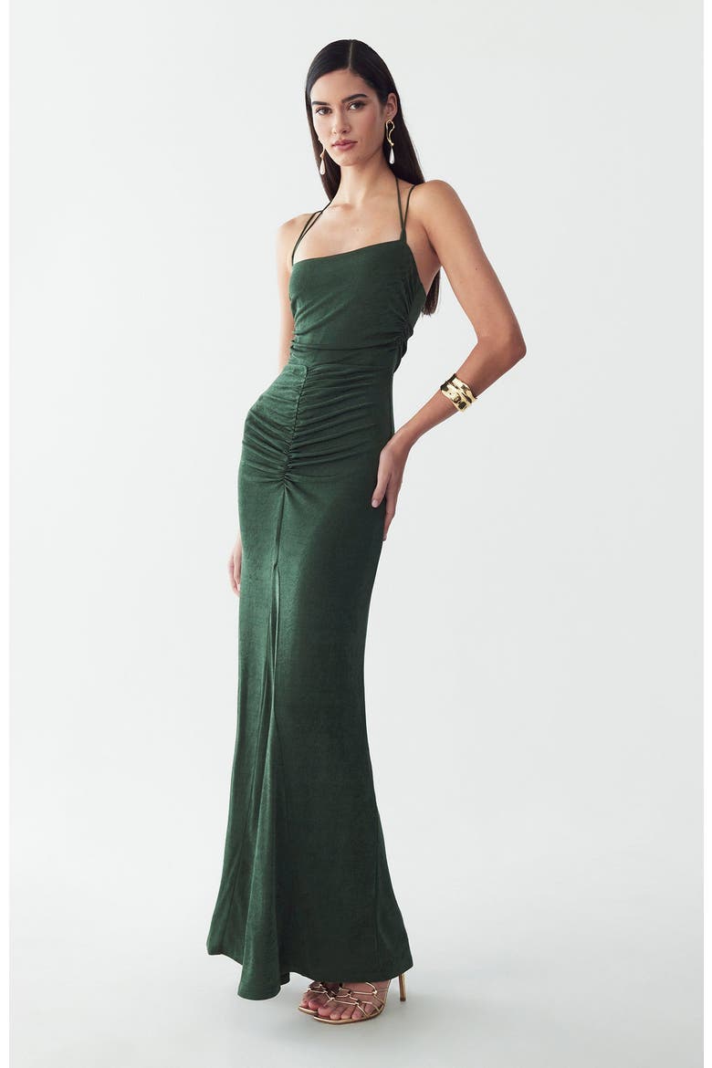 Sofia Maxi Dress, Alternate, color, Dark Olive