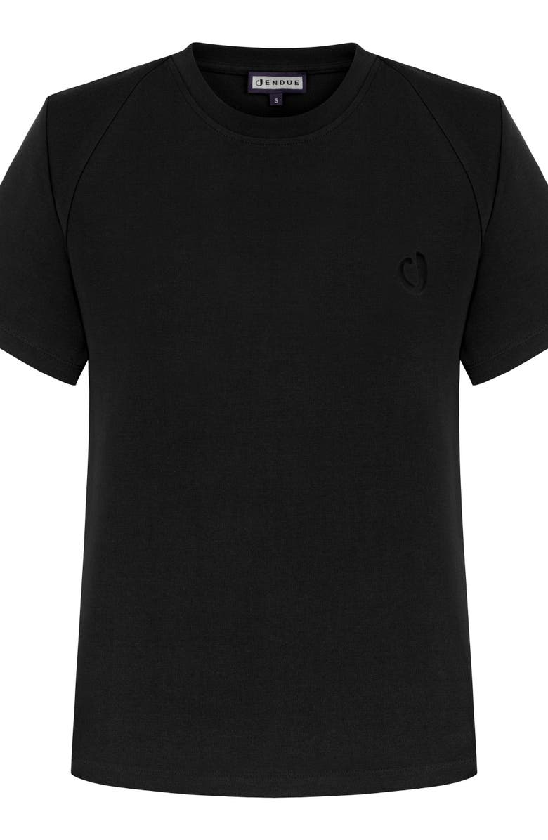 Jendue J Logo Oversize Basic T-Shirt, Main, color, Black