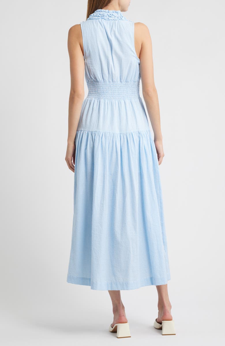 LOVE THE LABEL Eloise Ruffle Detail Cotton Gingham Dress, Alternate, color, 