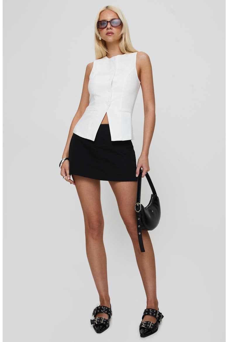 Theodosia Cutaway Vest, Alternate, color, WHITE