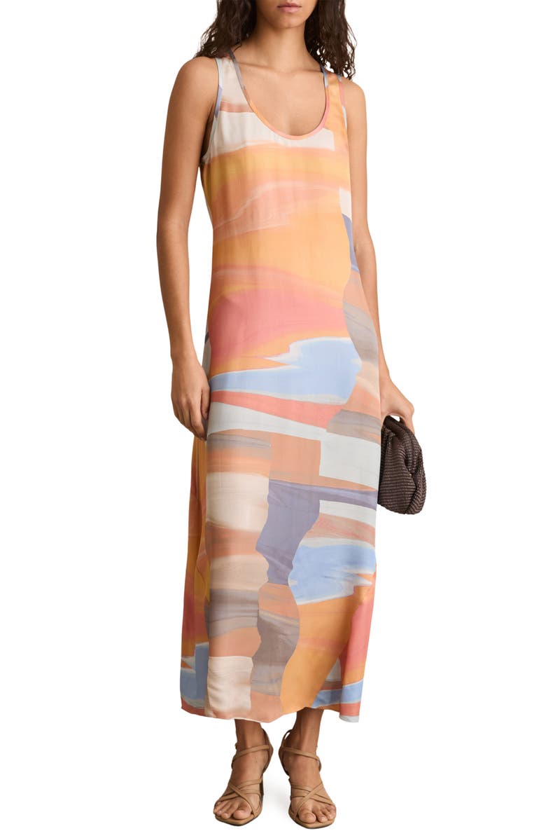 Reiss Layla Maxi Dress, Main, color, Coral