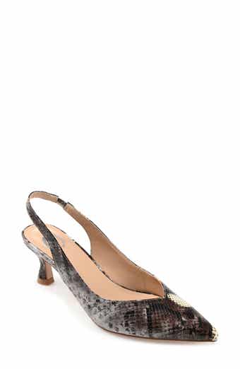 Mikoa Snake Embossed Slingback Pump