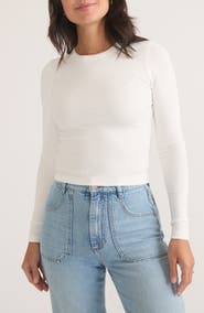 Marine Layer Lexi Sun-In Rib Long Sleeve T-Shirt