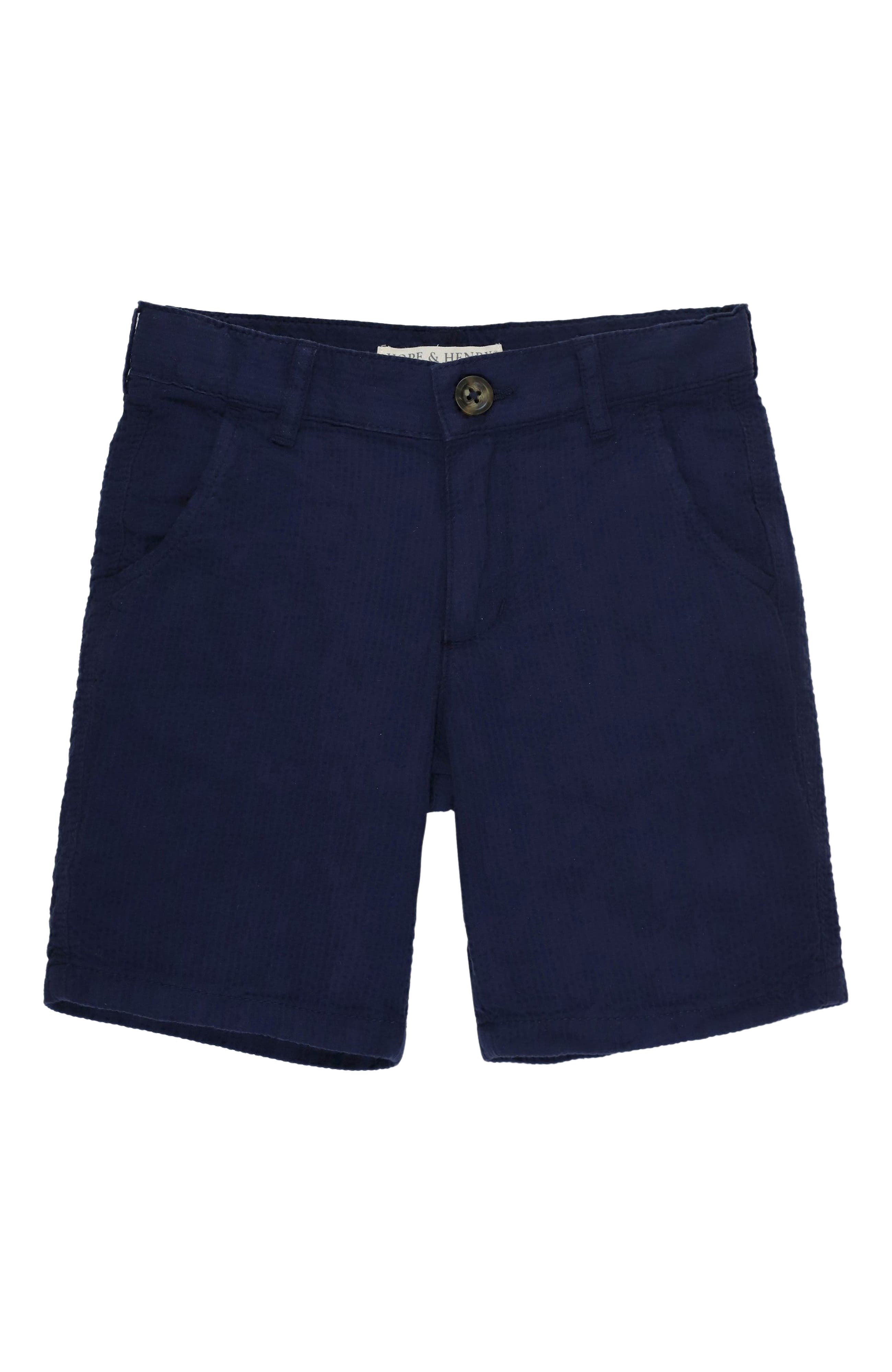 Navy Seersucker