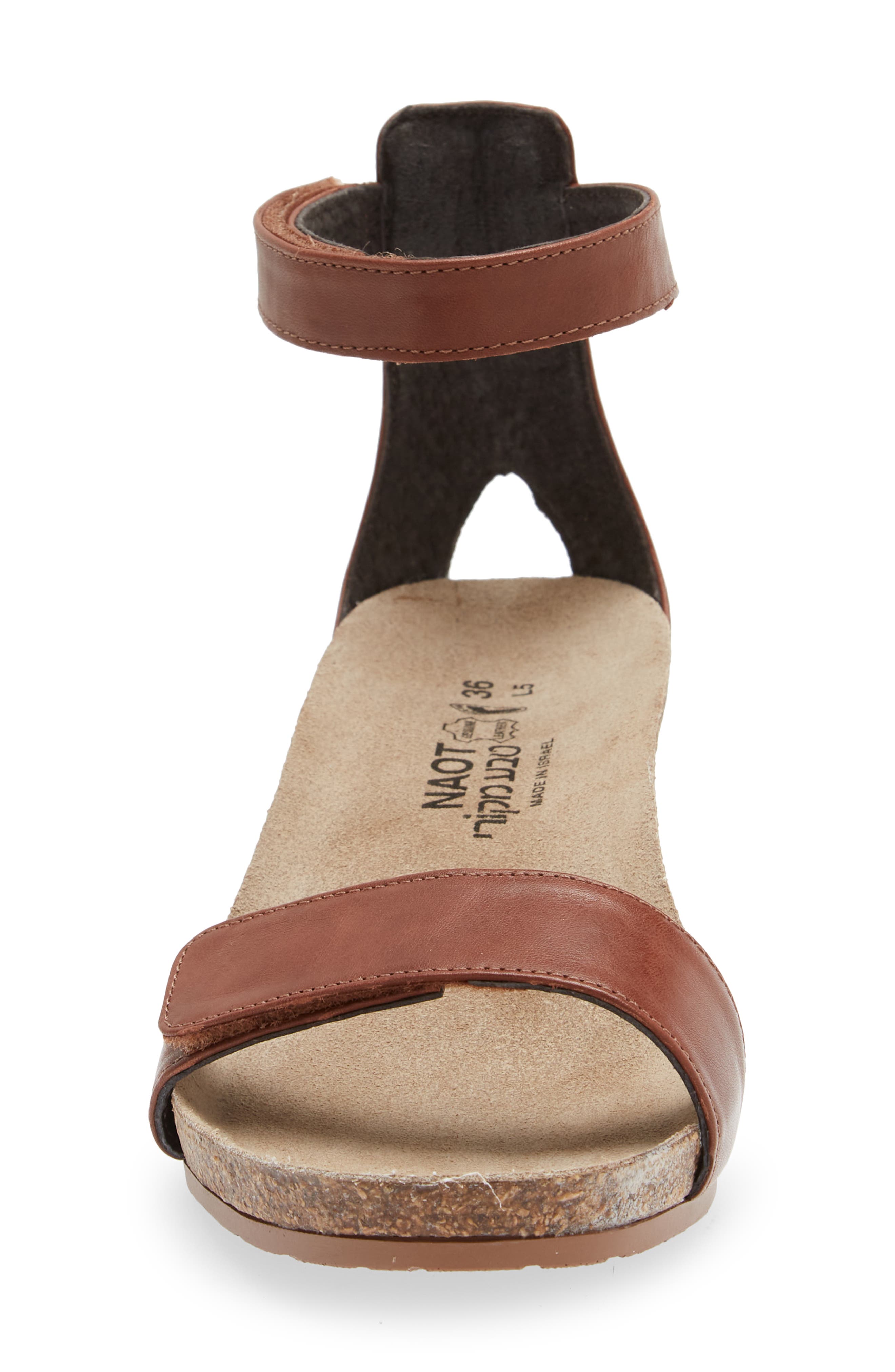 Naot Mermaid Sandal, Alternate, color, Soft Chesnut Leather