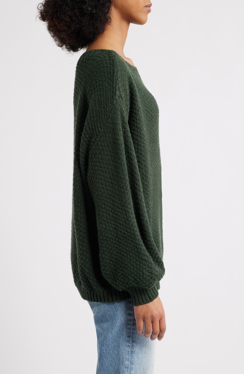 PacSun Wren Off the Shoulder Sweater, Alternate, color, Green