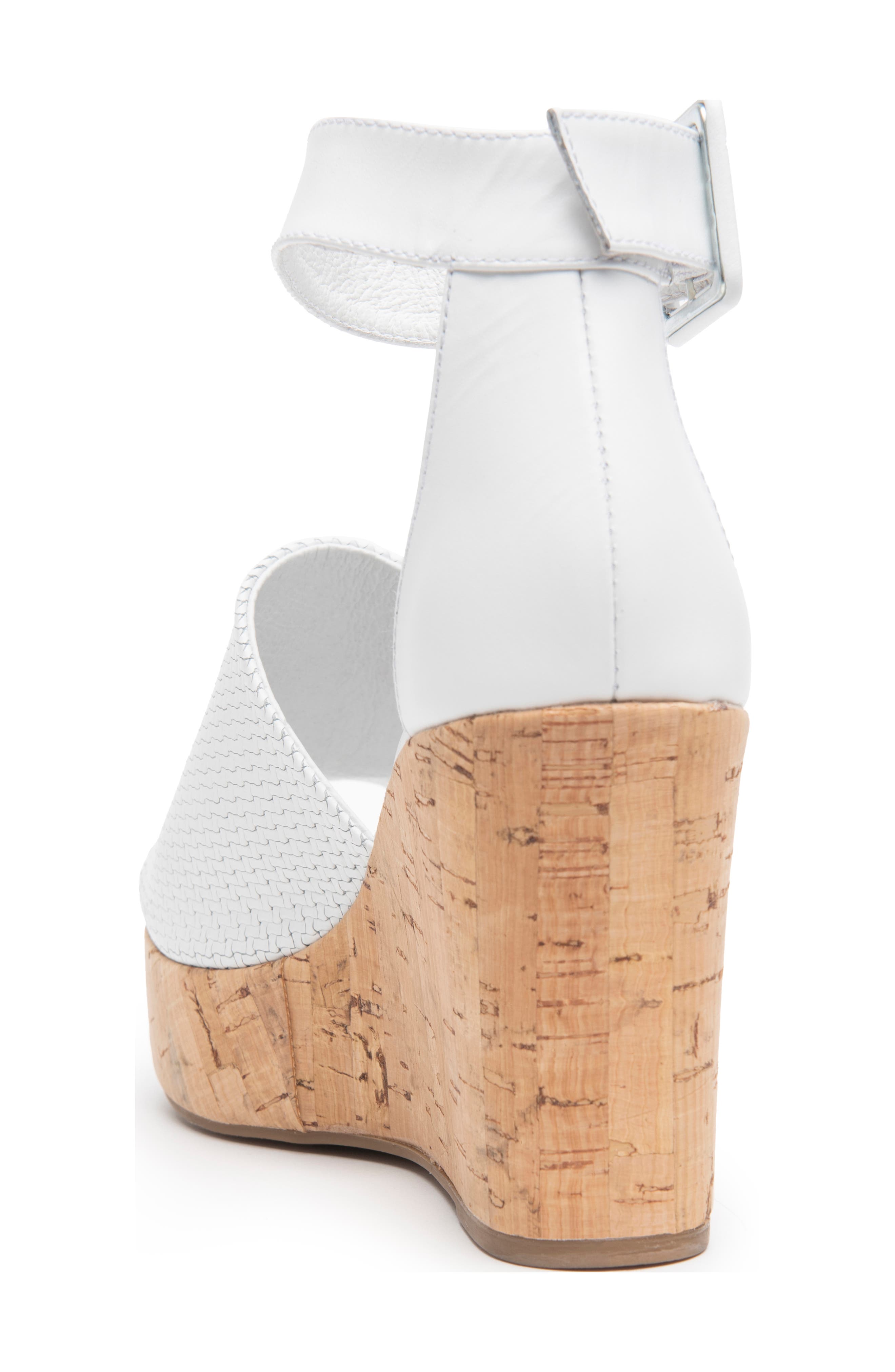 NeroGiardini Cork Wedge Sandal, Alternate, color, 