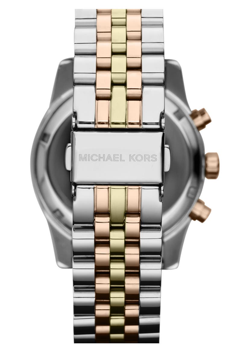 'Lexington' Chronograph Bracelet Watch, 38mm, Alternate, color, TRI TONE