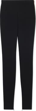 ST. JOHN Zip Hem Slim Fit Stretch Crepe Pants