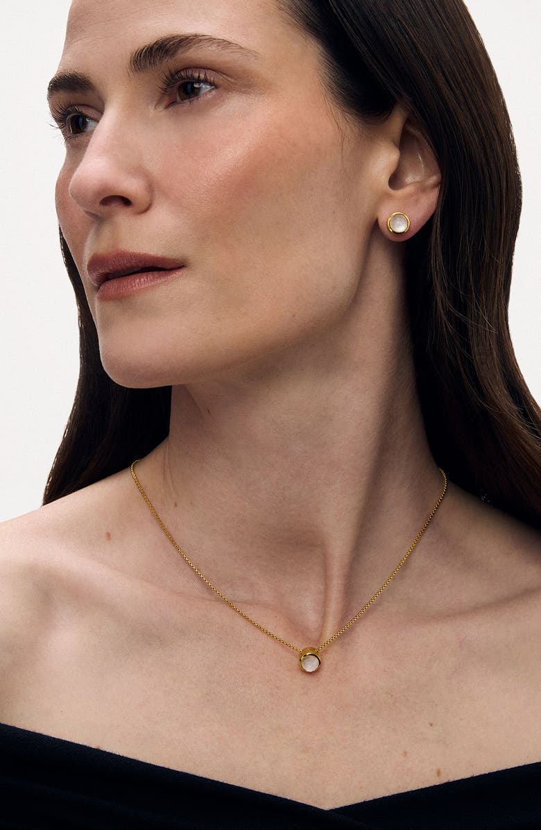 Dean Davidson Signature Midi Pendant Necklace, Alternate, color, Iridescent Pearl/ Gold