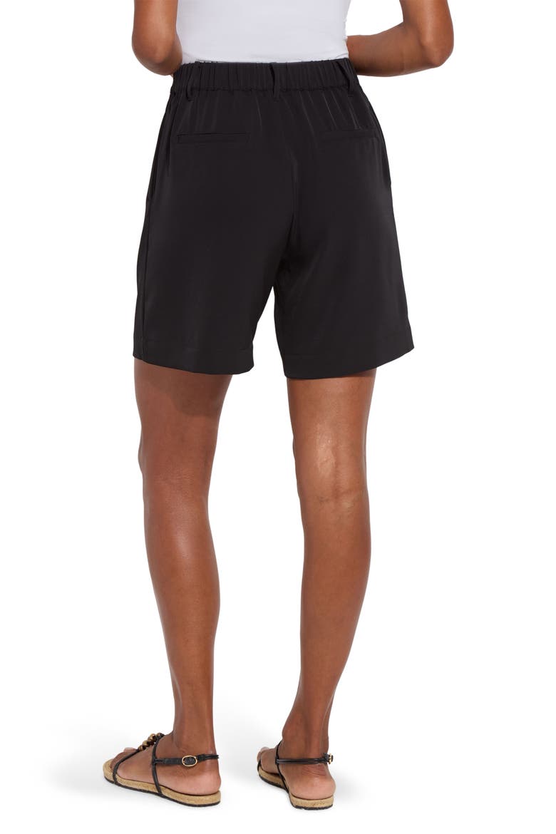 Dia Pleated Shorts, Alternate, color, BLACK