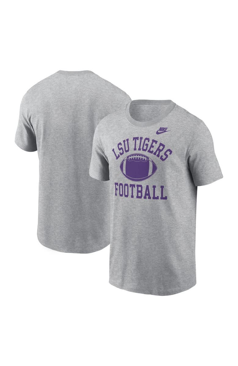 Nike Men's Nike Heather Gray LSU Tigers Legacy Football Icon T-Shirt, Main, color, Heather Gray