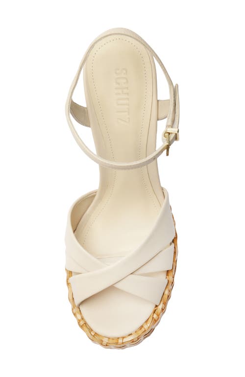 SCHUTZ SCHUTZ KEEFA WOVEN PLATFORM SANDAL