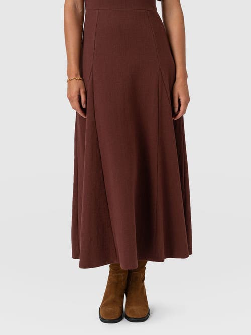 Saint + Sofia Akia Short Sleeve Dress In Brown