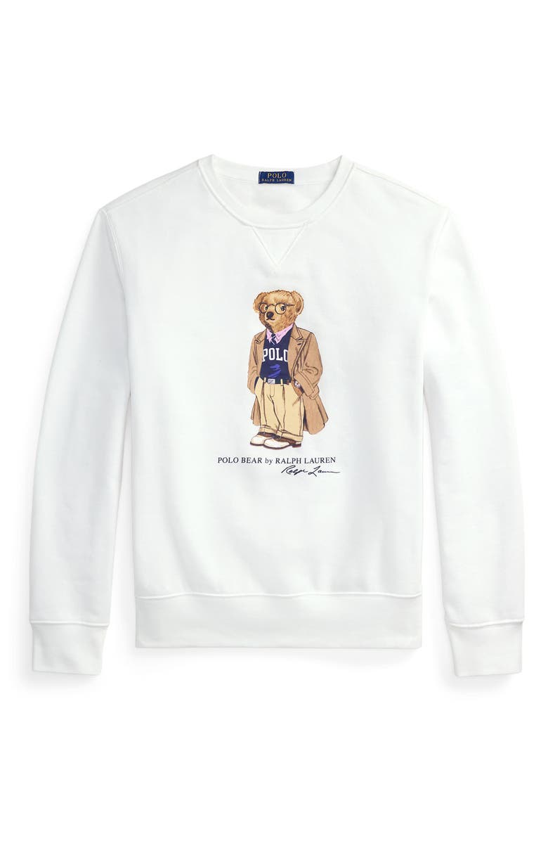 Polo Ralph Lauren Polo Bear Graphic Sweatshirt, Alternate, color, White