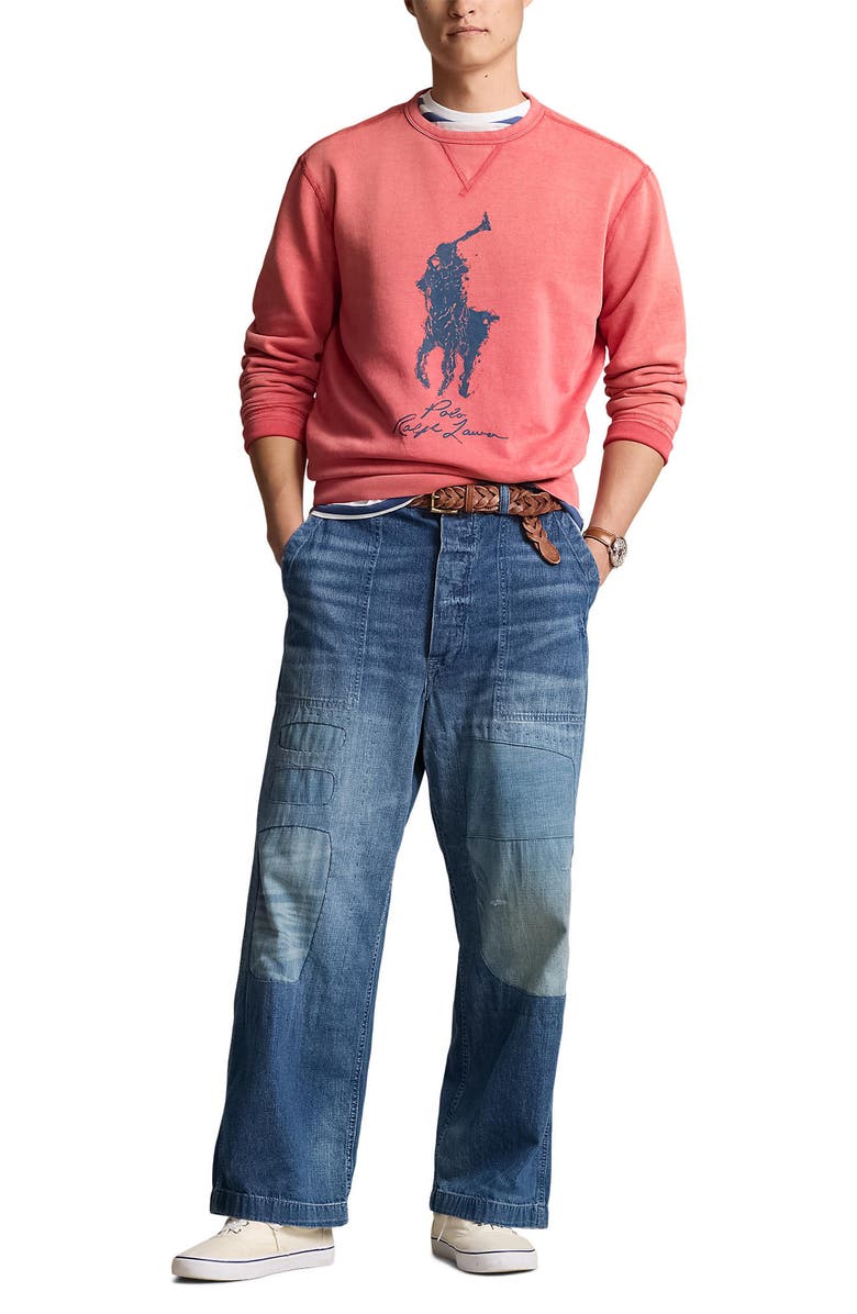 Polo Ralph Lauren Big Pony Logo Graphic Sweatshirt, Alternate, color, 
