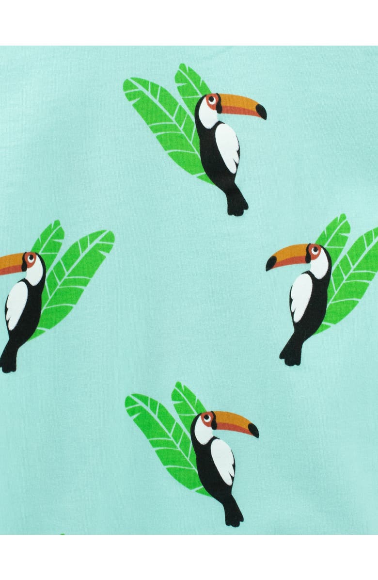 Leveret Kids Two-Piece Cotton Printed Matching Family Pajamas, Animal Friends, Alternate, color, Toucan Bird