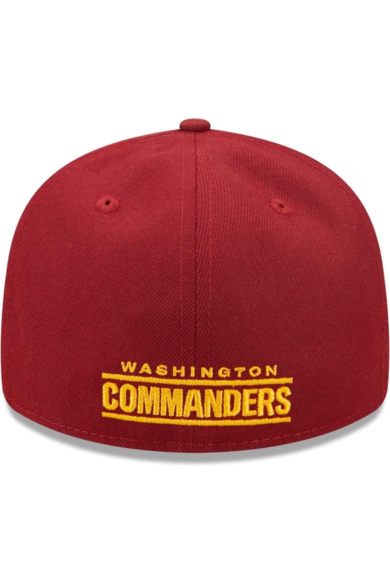 Men's New Era Burgundy Washington Commanders Omaha Low Profile 59FIFTY Fitted Hat, Alternate, color, Burgundy