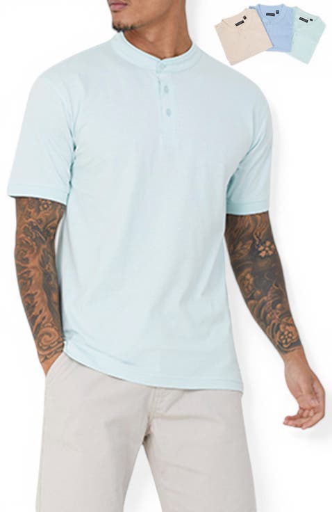 3-Pack Short Sleeved Round Neck Shirt