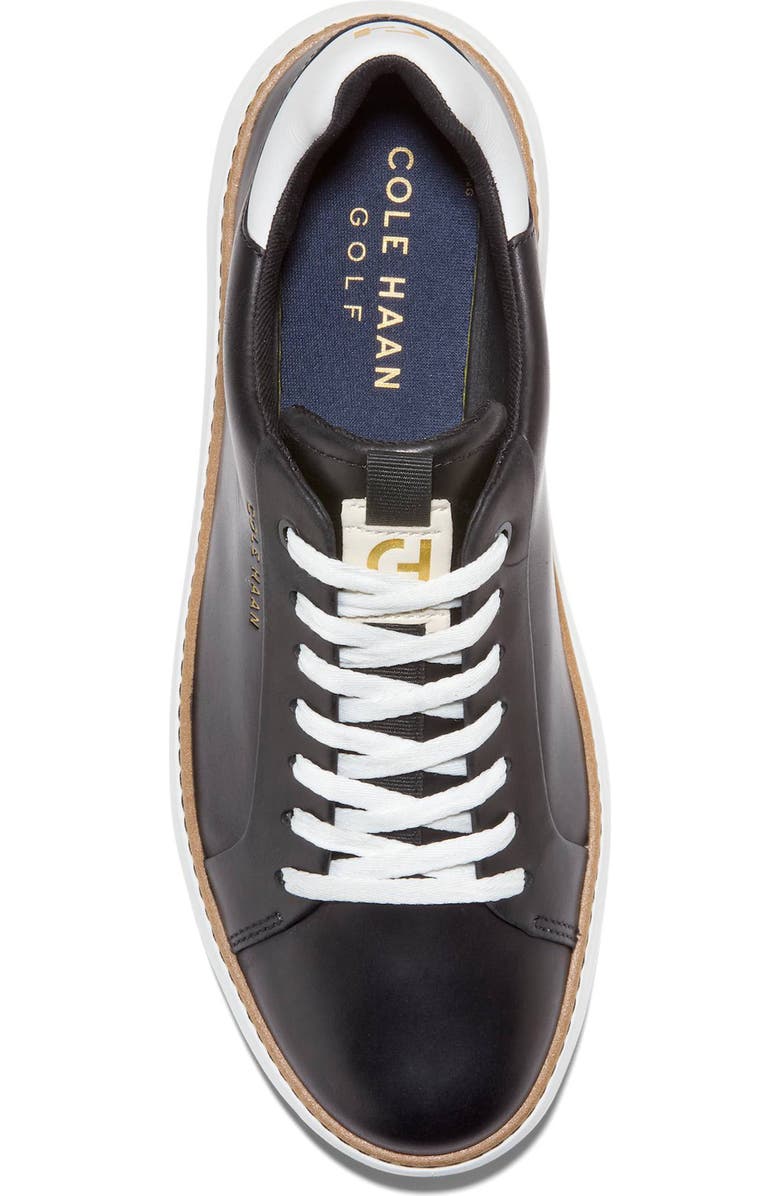 Cole Haan GrandPro Topspin Waterproof Golf Shoe, Alternate, color, Black / Woodbury / White