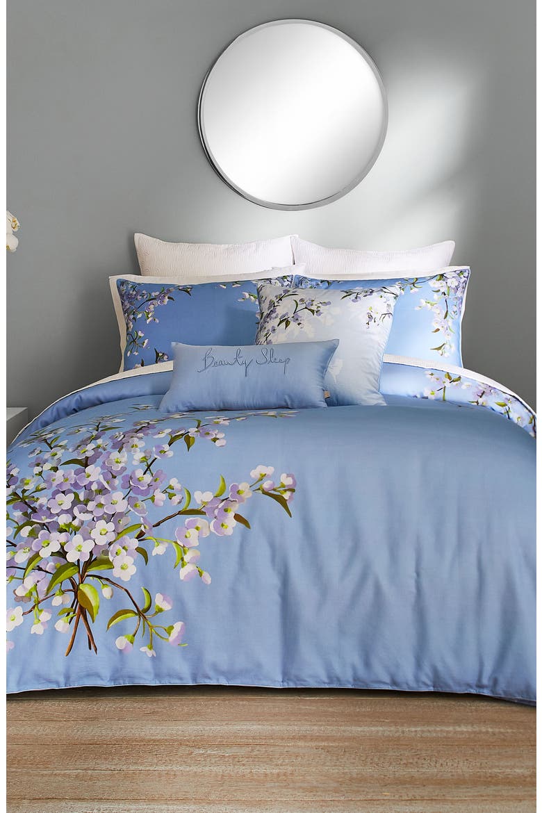 Graceful Comforter & Sham Set, Main, color, BLUE