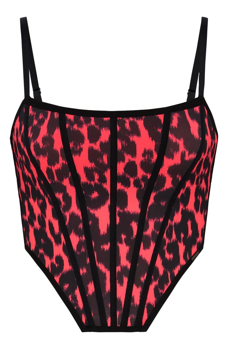 SAVAGE X FENTY City Kitty Bustier, Alternate, color, Open Late Red Vintage