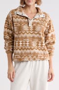 Columbia Helvetia II Print Crop Fleece Pullover