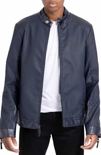 XRAY Faux Leather Racing Jacket