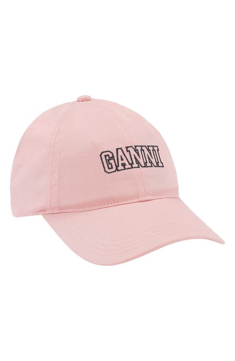 GANNI コーデュロイ ピンクキャップ M/L Ganni【ガニー】cap hat corduroy 