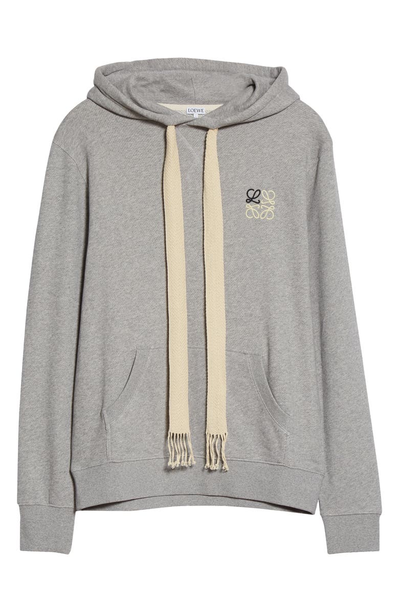 Loewe Anagram Logo Embroidered Hoodie, Alternate, color, 