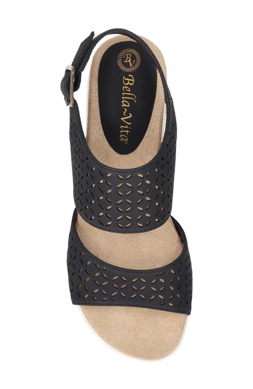 Bella Vita Women's Cosette Wedge Sandals In Black