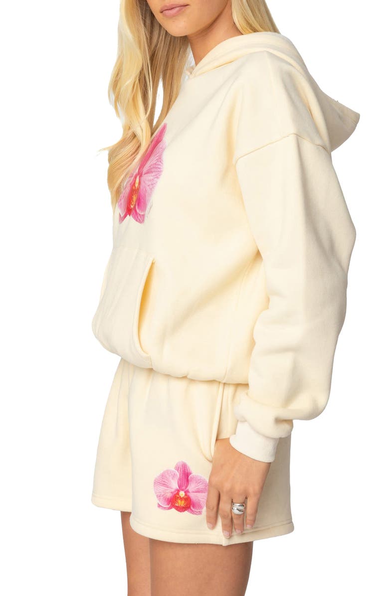 EDIKTED Orchid Babe Hoodie, Alternate, color, Yellow