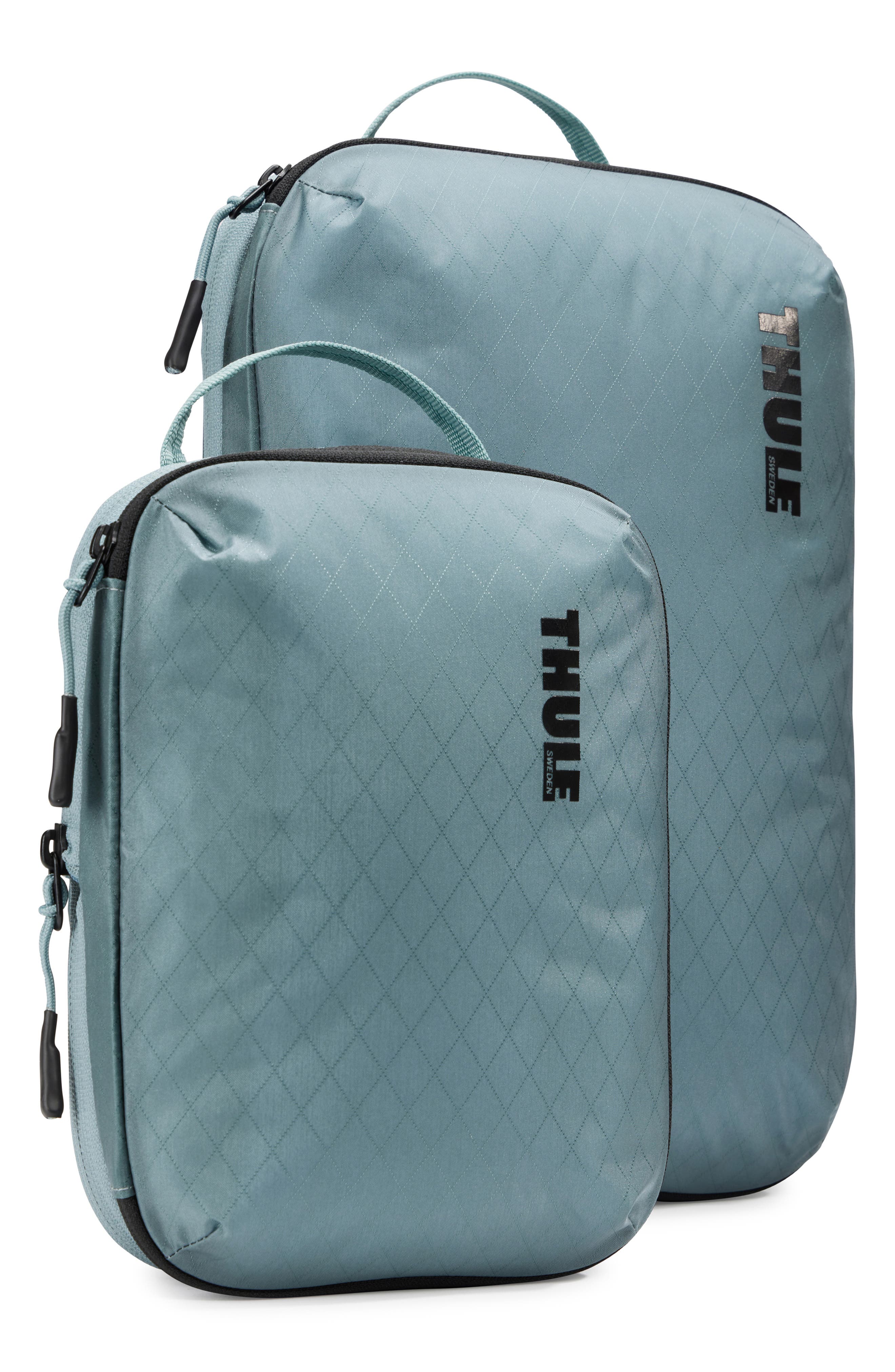 Thule Two-Piece Compression Packing Cube Luggage Set, Main, color, Pond Gray