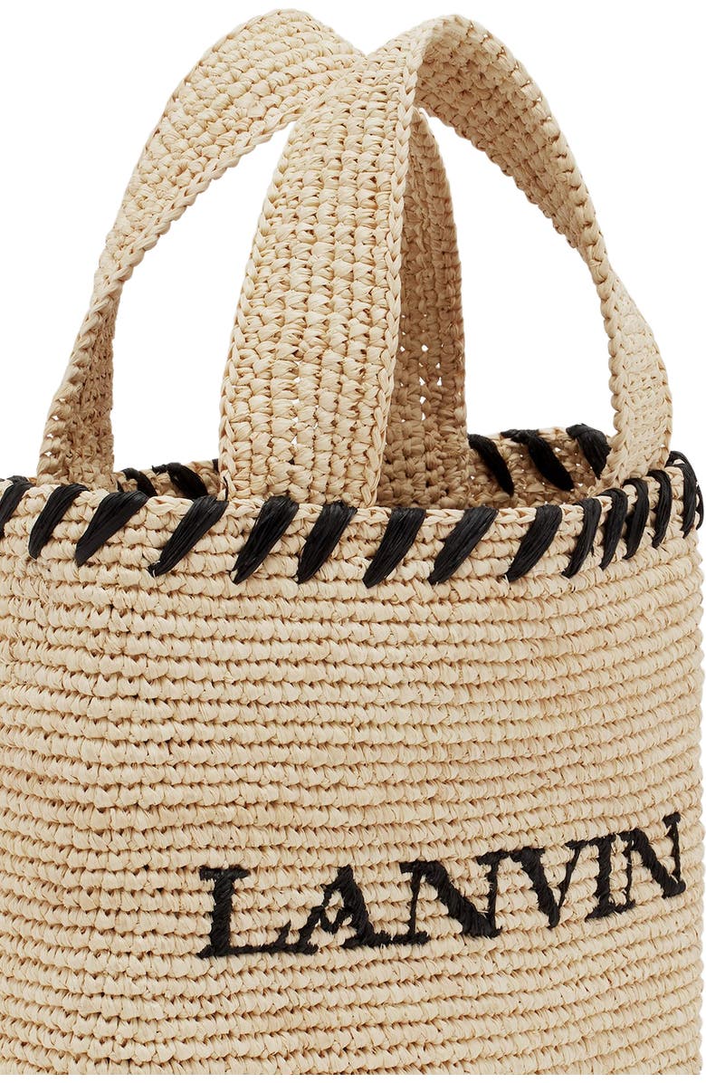 Lanvin Nano Raffia Tote Bag, Alternate, color,