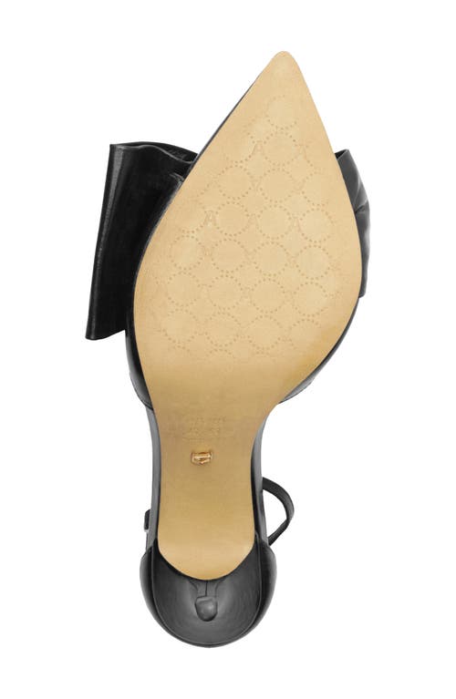 Arezzo Rayna Ankle Strap Pointed Toe Sandal In Black