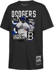 Mitchell & Ness Youth Mitchell & Ness Jackie Robinson Black Brooklyn Dodgers Cooperstown Star Moment T-Shirt