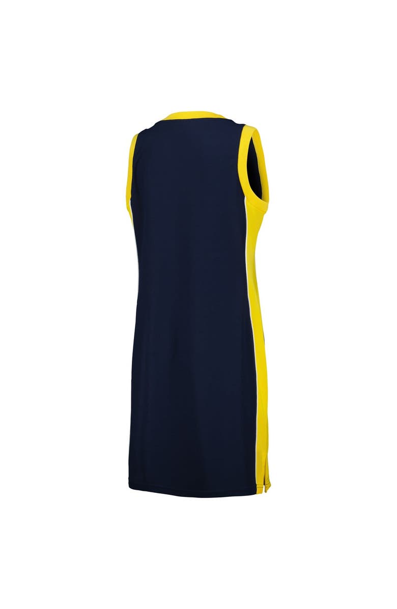 STARTER Women's Starter Navy Milwaukee Brewers Slam Dunk Tank Sneaker Dress, Alternate, color, 