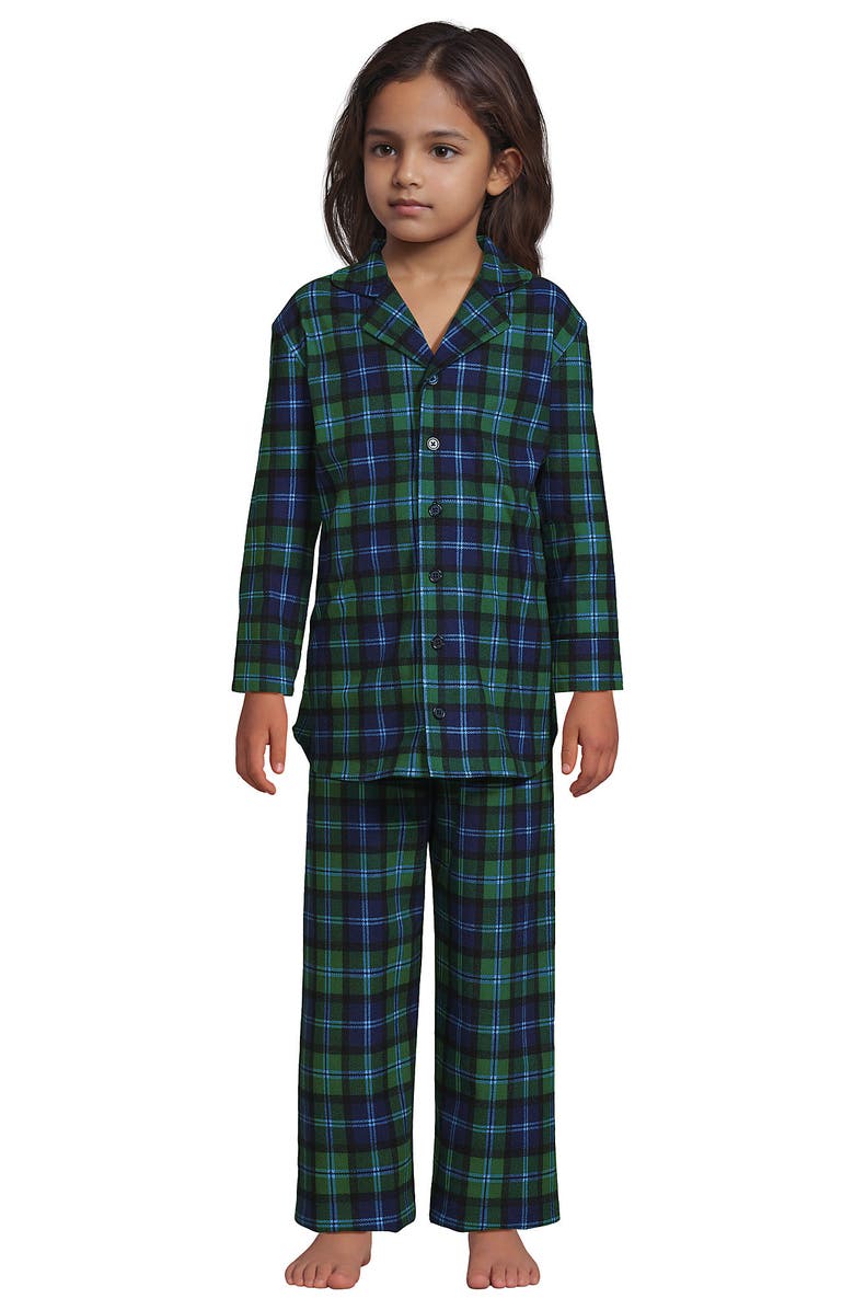 Lands' End Kids Flannel 2 Piece Pajama Set, Main, color, 
