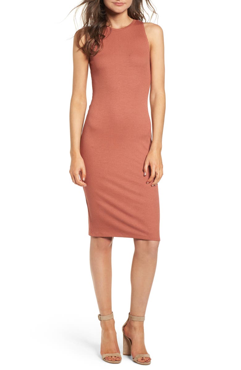 Leith Rib Tank Dress, Main, color,